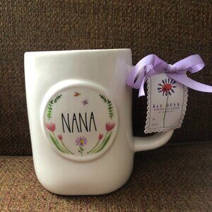 NWT Rae Dunn "Nana" Mug w/ Flowers & Butterflies Mother's Day Gift